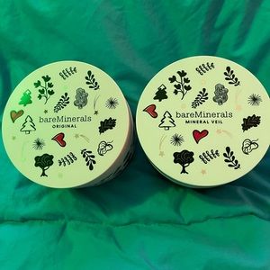 Bare Minerals Jumbo Sized Light Beige Foundation& Diamond Light Mineral Veil SET